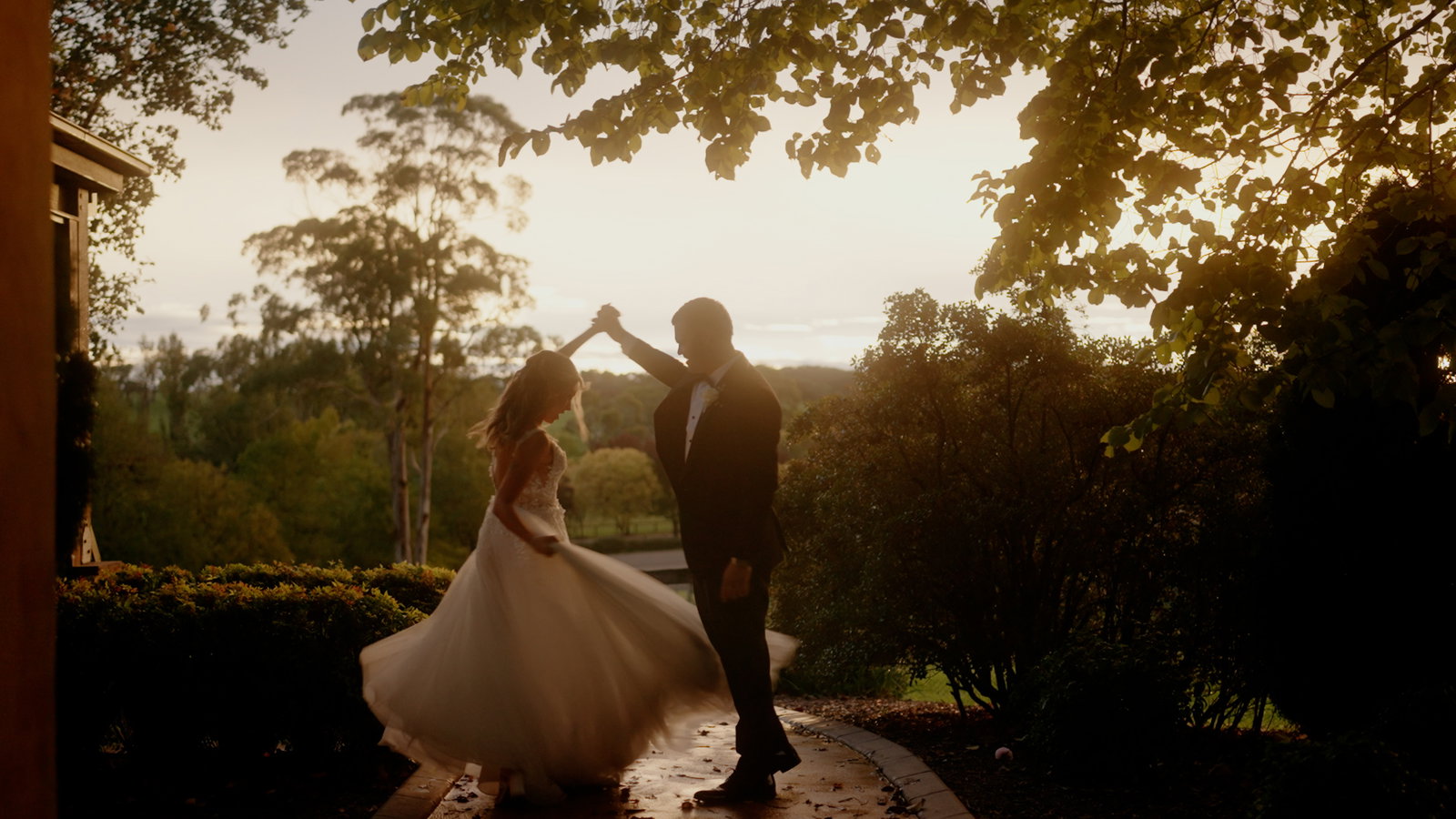 Still from Rachel and Brock's wedding film at Centennial Vineyards, Bowral