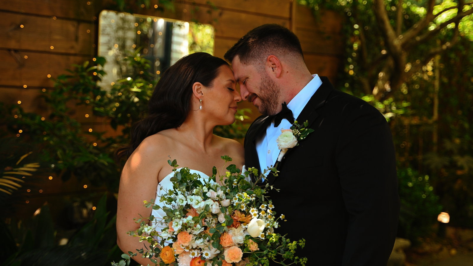 Elizabeth & Brian wedding film still — The Jasmine House, SC