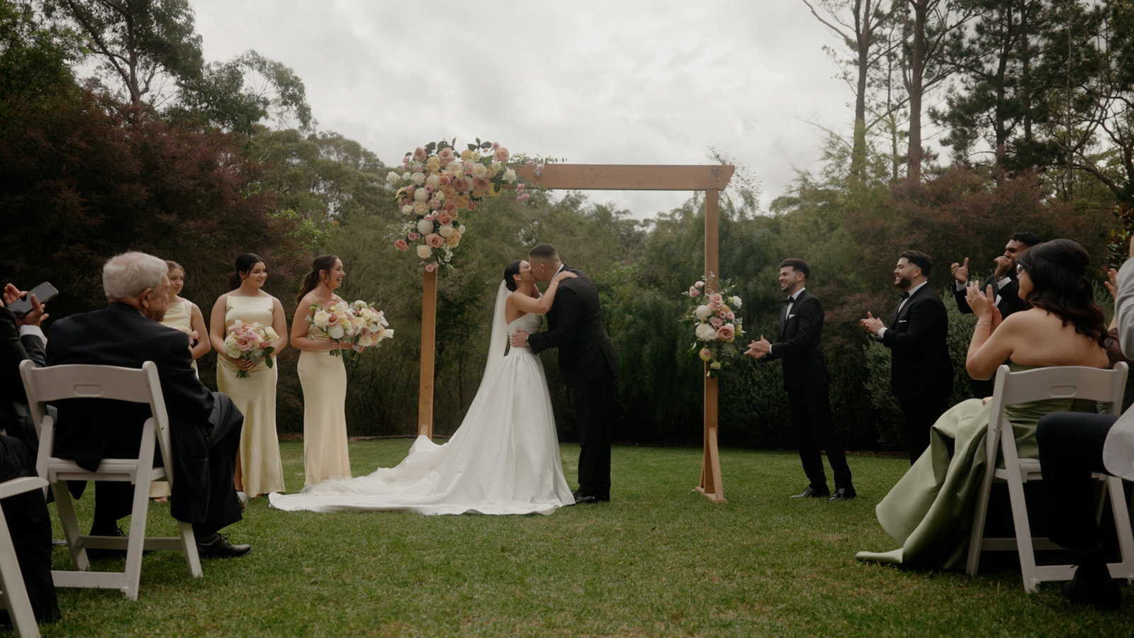 Still from Nadine and Chris's wedding film at Growwild, Southern Highlands