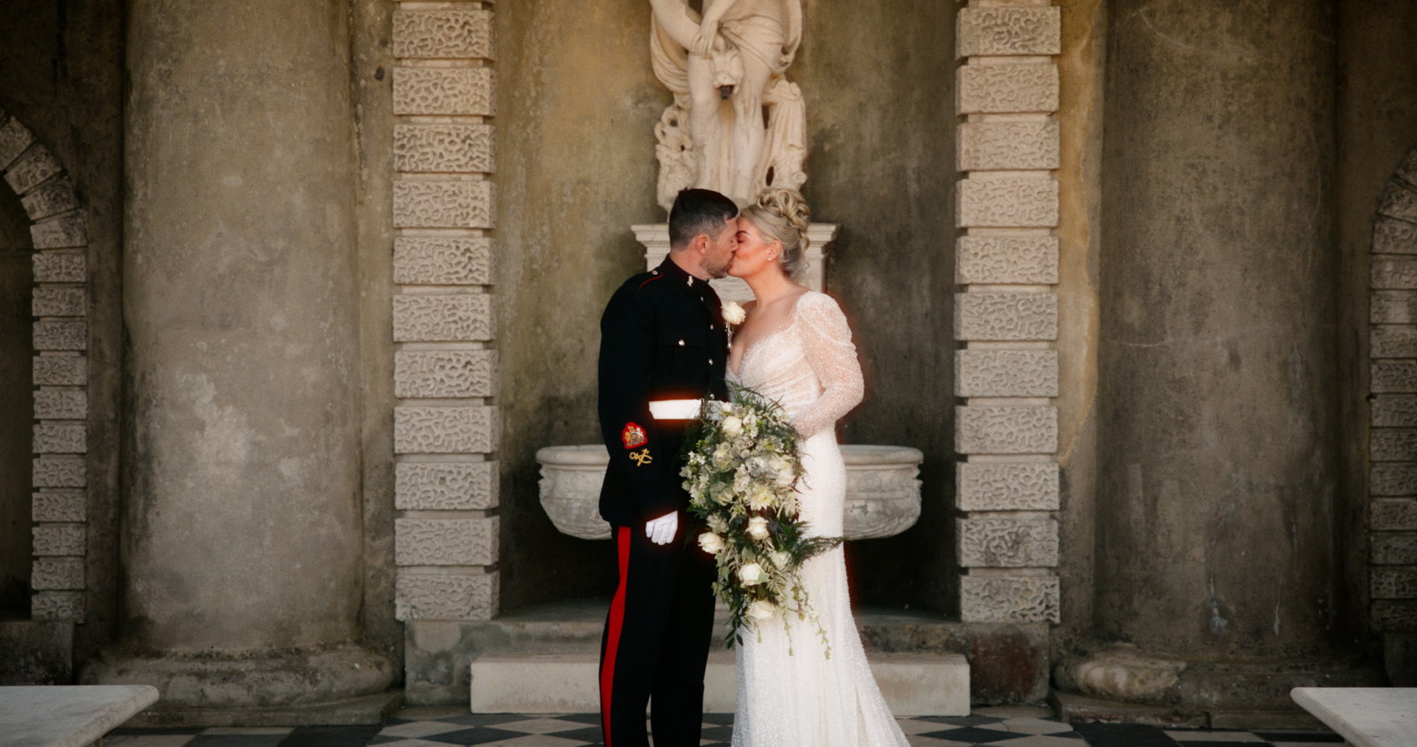 Sadie and Paul in their cinematic wedding trailer
