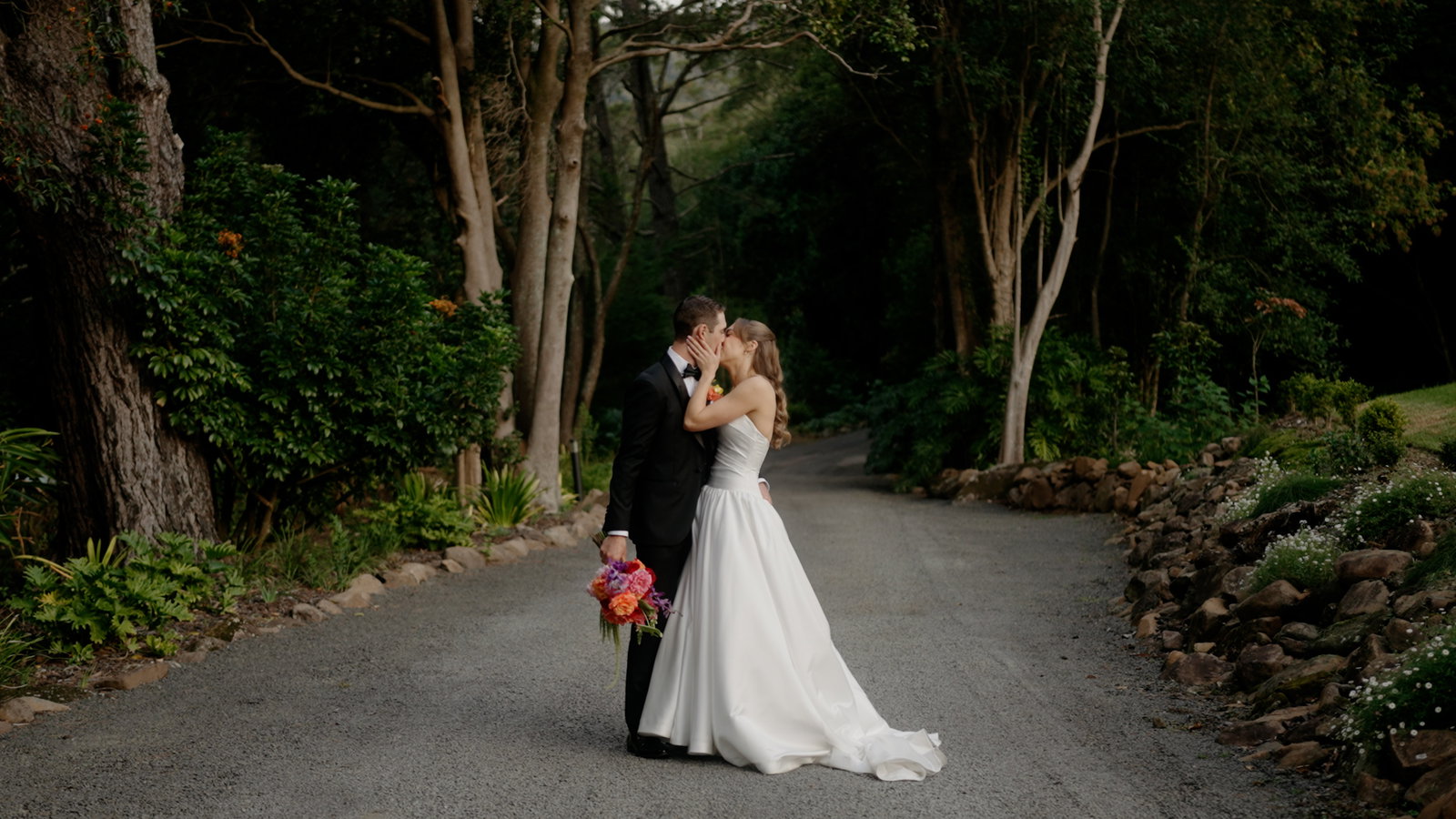 Still from Holly and Nathan's wedding film at The Lodge, Jamberoo