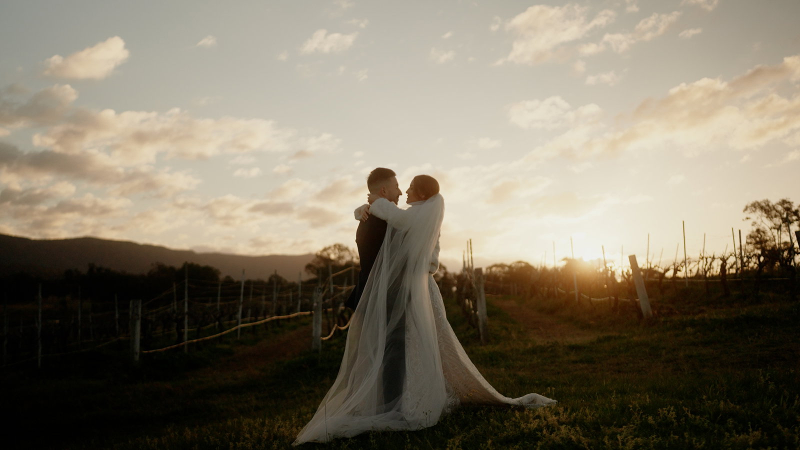 Still from Hayley and Boaz's wedding film at Peterson House, Hunter Valley