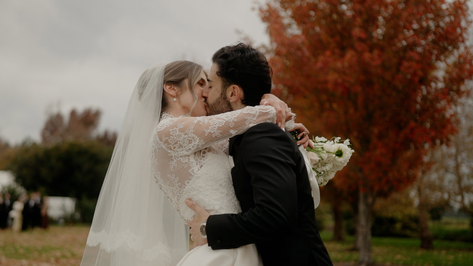 Still from Liv and Biagio's wedding film at Terrara House, Shoalhaven