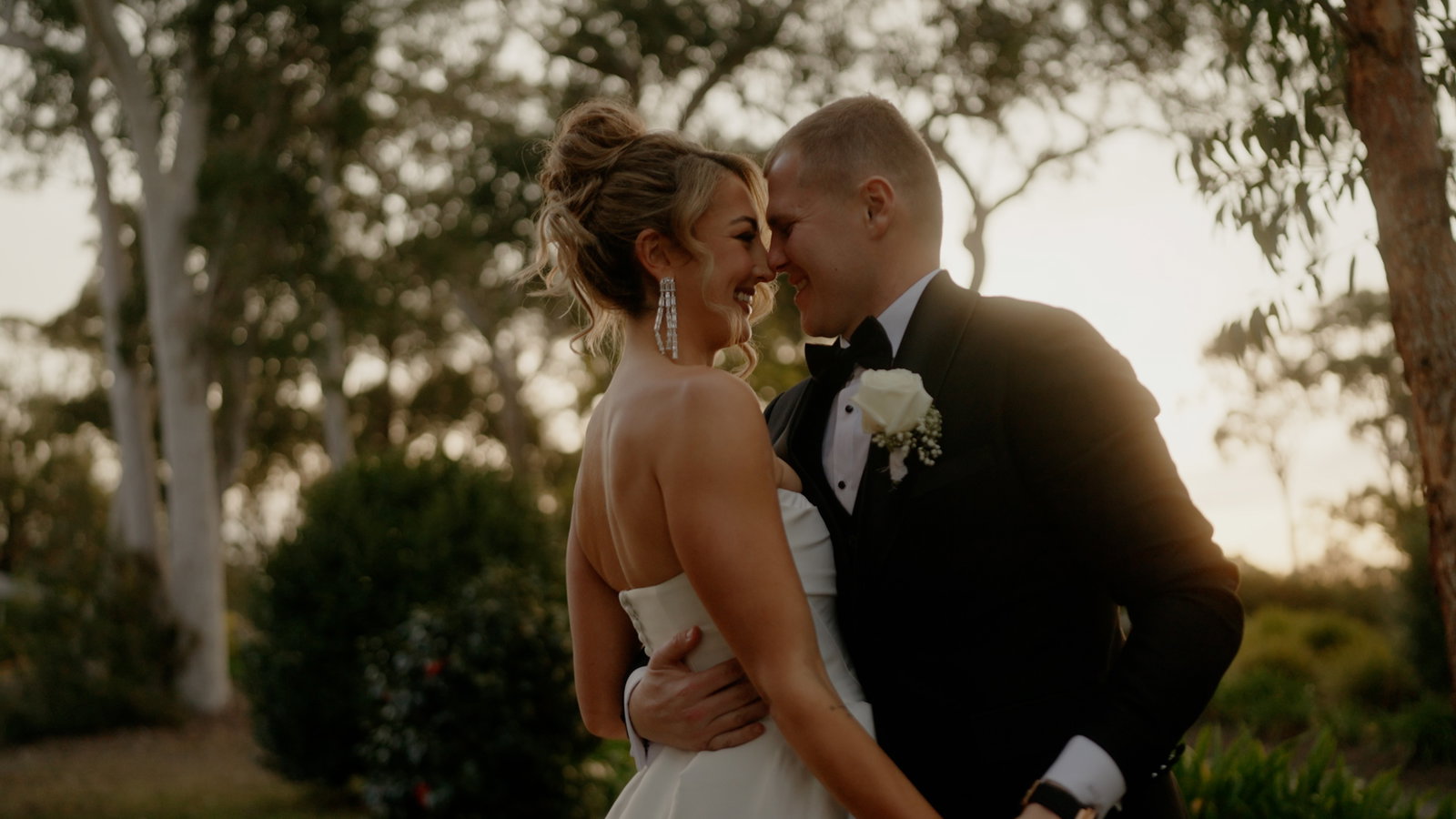 Still from Alyssa and Nathan's wedding film at The Woods Farm, Jaspers Brush