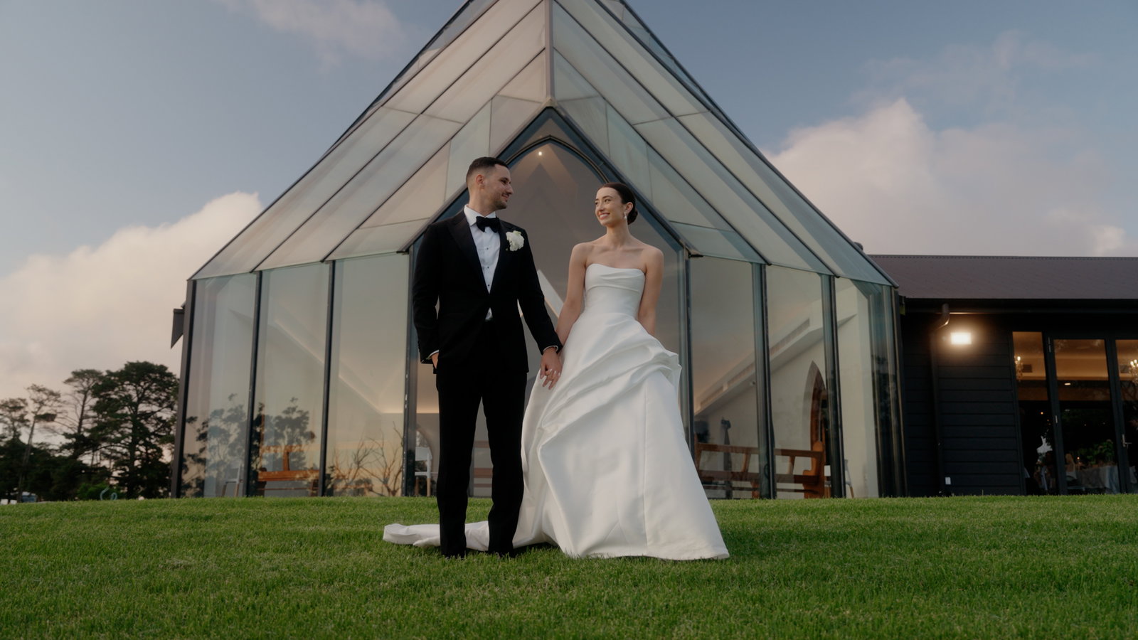 Still from Aisling and Stefan's wedding film at Chapel Hill Retreat, Hunter Valley