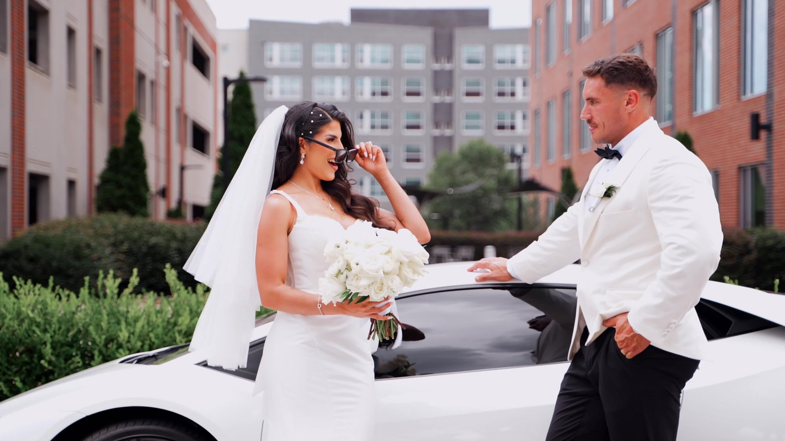 Karen & Brady wedding film still — Avenue, SC