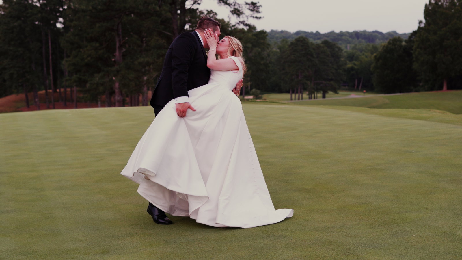 Katie & Tyler wedding film still — Spartanburg Country Club, SC