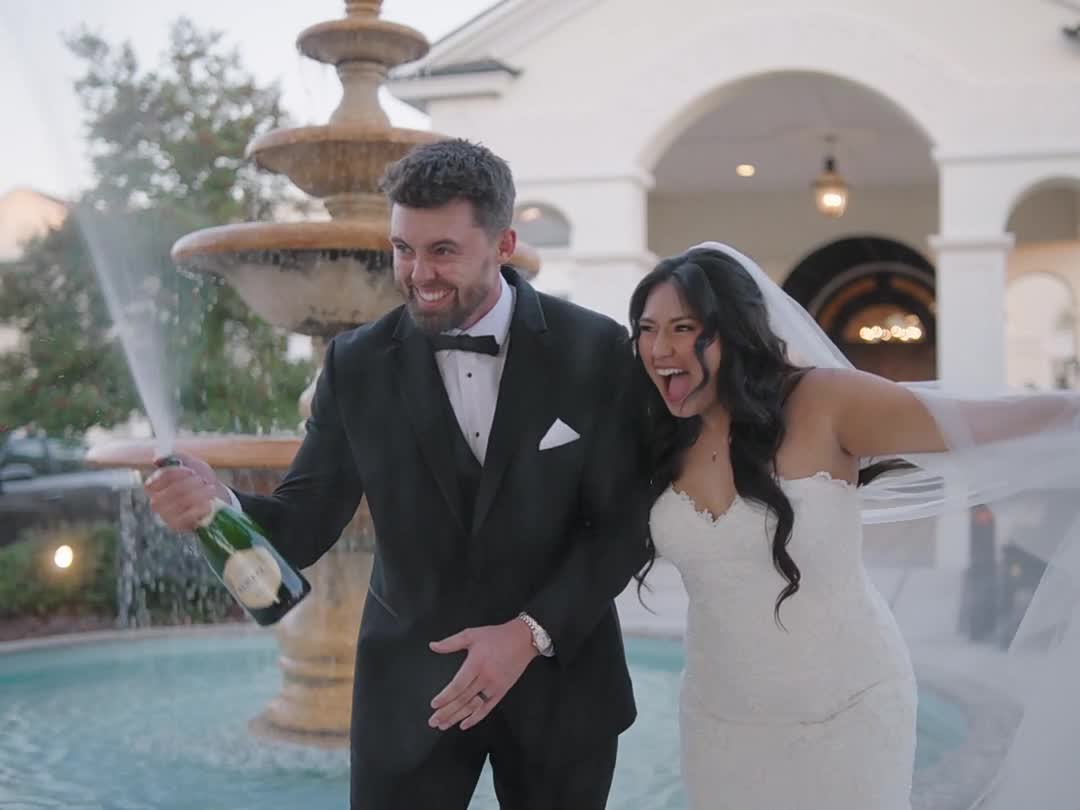 Still from Natalie and Collin's St. Augustine wedding film