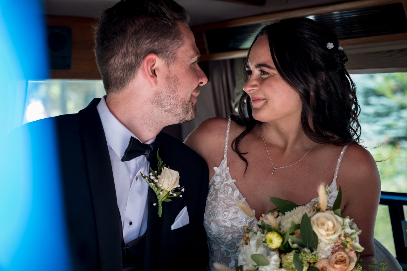 A quiet wedding portrait from an Ever After film